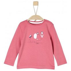 S.Oliver Koszulka Dziewczęca Z Nadrukiem 50/56 Różowy. Czerwone koszulki i t-shirty dziewczęce S.Oliver, z nadrukiem. Za 39.00 zł.