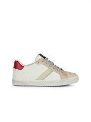Geox Sneakersy "Blomiee" w kolorze biało-beżowo-czerwonym rozmiar: 38. Białe obuwie sportowe damskie Geox, bez zapięcia. Za 158.10 zł.