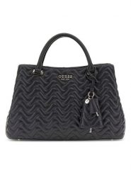 Guess Torebka w kolorze czarnym - 33 x 24 x 12 cm rozmiar: onesize. Czarne torebki klasyczne damskie Guess, z materiału, przez ramię, pikowane, bez dodatków. Za 448.99 zł.