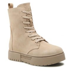 Trzewiki Jenny Fairy. Brązowe botki damskie Jenny Fairy, bez obcasa, na płaskiej podeszwie, bez zapięcia. Za 107.99 zł.