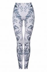 Legginsy sportowe damskie DEEP TRIP Botanic. Szare legginsy damskie DEEP TRIP, l, bez wzorów, z elastanu, z podwyższonym stanem, na fitness i siłownię. Za 179.00 zł.