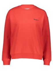 Pepe Jeans Bluza w kolorze czerwonym rozmiar: XL. Czerwone bluzy damskie Pepe Jeans, xl, bez wzorów, z jeansu, bez kaptura. Za 153.95 zł.