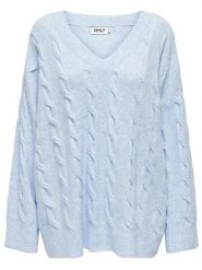 ONLY Sweter w kolorze błękitnym rozmiar: M. Niebieskie swetry klasyczne damskie Only, m, bez kołnierzyka. Za 127.05 zł.