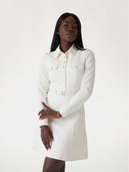 Guess Sukienka codzienna W5RK93 KCBO2 Écru Regular Fit. Sukienki damskie Guess, z aplikacjami, z syntetyku, bez ramiączek. Za 489.99 zł.