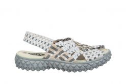 Sandały Rock Dakota Rose Platinum 032055, Szary, Materiał - 37. Szare sandały damskie Rock Spring, bez wzorów, z materiału, bez obcasa, bez zapięcia. W wyprzedaży za 164.99 zł.