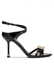 Liu Jo Sandały Tracy 03 SA6071 EX004 Czarny. Czarne sandały damskie Liu Jo, bez wzorów, ze skóry, bez obcasa, na szpilce, bez zapięcia. Za 769.99 zł.