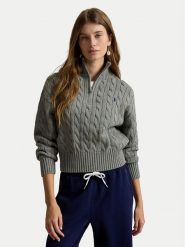 Polo Ralph Lauren Sweter 211963467506 Szary Regular Fit. Szare swetry klasyczne damskie Polo Ralph Lauren, l, z bawełny, bez kołnierzyka. Za 1,199.00 zł.