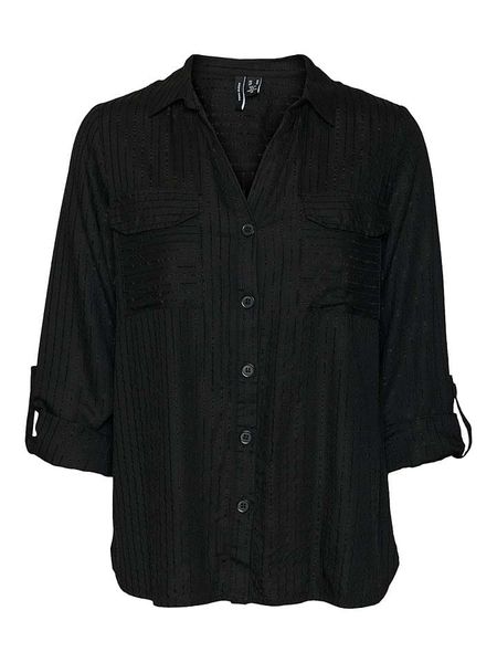 Vero Moda Bluzka w kolorze czarnym rozmiar: S. Czarne bluzki damskie Vero Moda, s, bez wzorów, bez kołnierzyka, bez ramiączek. Za 43.99 zł.