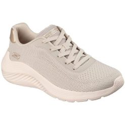 Buty sportowe damskie Skechers Bobs Squad Waves current Look. Brązowe obuwie sportowe damskie Skechers, bez zapięcia, na fitness i siłownię. Za 390.00 zł.