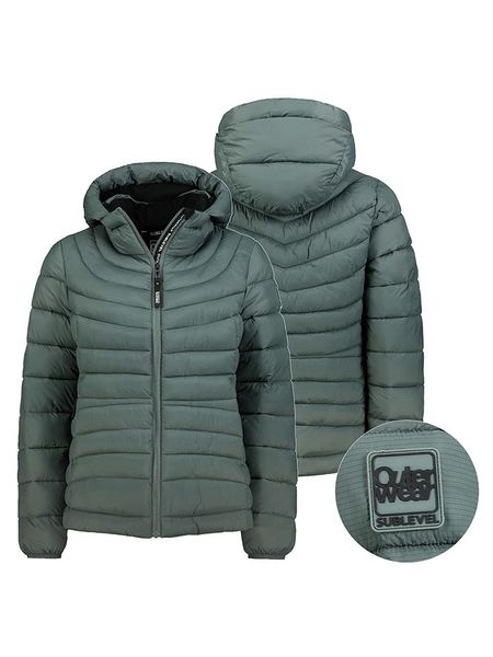 Sublevel Kurtka pikowana w kolorze zielonym rozmiar: L. Zielone kurtki damskie Sublevel, l, bez wzorów, bez kaptura. Za 152.99 zł.