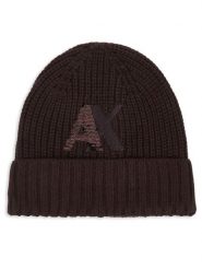 Armani Exchange Czapka XW003007 AF16604 U6032 Brązowy ciemny. Brązowe czapki damskie Armani Exchange, na zimę, bez wzorów, z wełny. Za 299.99 zł.