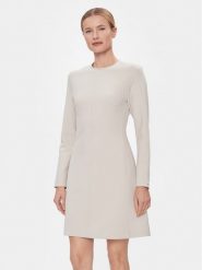 Calvin Klein Sukienka codzienna Hw Viscose Fit & Flare Dress K20K206336 Beżowy Regular Fit. Brązowe sukienki damskie Calvin Klein, bez wzorów, z syntetyku, bez ramiączek. Za 1,199.00 zł.