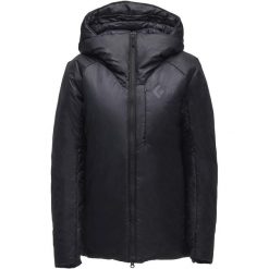 Parka dla kobiet Black Diamond Belay. Czarne parki damskie Black Diamond, na zimę, bez kaptura. Za 1,362.50 zł.