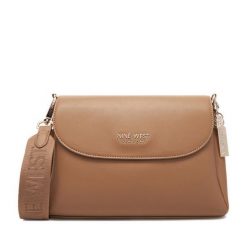 Torebka Nine West. Brązowe listonoszki damskie Nine West, bez wzorów, bez dodatków. Za 279.99 zł.