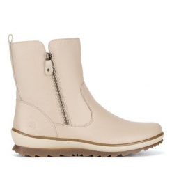 Botki Remonte. Brązowe botki damskie Remonte, bez obcasa, na płaskiej podeszwie, bez zapięcia. Za 335.99 zł.