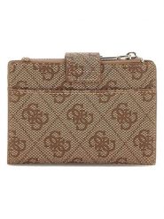 Guess Portfel w kolorze beżowym - 9 x 12 x 1 cm rozmiar: onesize. Brązowe portfele damskie Guess, z aplikacjami, z materiału. Za 200.60 zł.