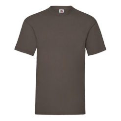 Koszulka Unisex Dla Dorosłych Valueweight. Brązowe bluzki damskie Fruit of the Loom, xl, bez wzorów, sportowe, bez kołnierzyka, bez ramiączek. Za 35.99 zł.