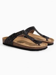 Sunbay Japonki "Camelia" w kolorze czarnym rozmiar: 39. Czarne klapki damskie Sunbay, bez wzorów, z otwartym noskiem, bez obcasa, bez zapięcia. Za 180.06 zł.