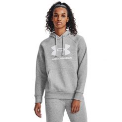 Bluza damska Under Armour Rival Fleece Big Logo Hoody. Czerwone bluzy damskie Under Armour, xs, bez wzorów, z kapturem. Za 175.99 zł.