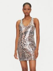 Guess Sukienka codzienna E5GK04 KCR72 Brązowy Bodycon Fit. Brązowe sukienki damskie Guess, z aplikacjami, z syntetyku, bez ramiączek. Za 299.99 zł.