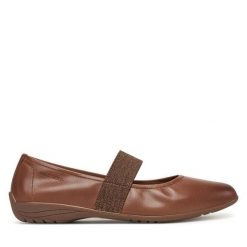 Baleriny Josef Seibel. Brązowe balerinki damskie Josef Seibel, bez wzorów. Za 239.99 zł.