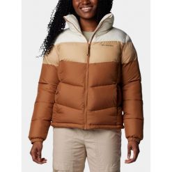 Kurtka Przejściowa Damska Columbia Puffect II Colorblock. Brązowe kurtki damskie Columbia, na zimę, xs, bez wzorów, bez kaptura. Za 461.99 zł.