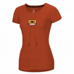 Koszulka damska Ocun Classic. Brązowe bluzki damskie Ocun, s, bez wzorów, sportowe, bez kołnierzyka, bez ramiączek. Za 178.50 zł.