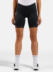 Odlo Szorty kolarskie "Zeroweight" w kolorze czarnym rozmiar: XS. Czarne spodenki sportowe damskie ODLO, xs, bez wzorów, z materiału, rowerowe. Za 180.06 zł.