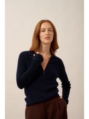 Just Cashmere Kaszmirowy sweter "Kristjan" w kolorze granatowym rozmiar: M. Niebieskie swetry klasyczne damskie Just Cashmere, m, z kaszmiru, bez kołnierzyka. Za 391.84 zł.