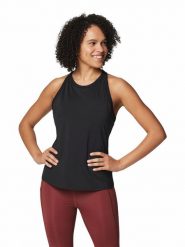 Columbia Top sportowy "Boundless Trek™" w kolorze czarnym rozmiar: L. Czarne koszulki sportowe damskie Columbia, l, bez wzorów, z materiału, bez ramiączek, outdoorowe. Za 100.99 zł.
