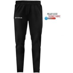 Givova Panta Cuba Polarfleece M – spodnie sportowe. Czarne spodnie sportowe damskie Givova, m, bez wzorów, do piłki nożnej. Za 184.99 zł.