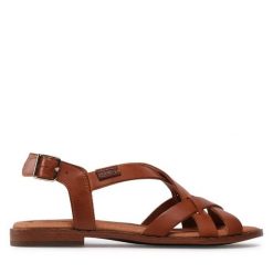 Sandały Pikolinos. Brązowe sandały damskie Pikolinos, bez wzorów, bez obcasa, na płaskiej podeszwie, bez zapięcia. Za 339.99 zł.