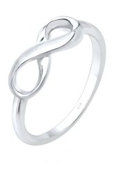 Elli Damski Infinity nieskończoność w srebrze próby 925 Sterling Silver Pierścionki 1 ct. Szare pierścionki damskie Elli, srebrne. Za 183.99 zł.