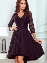 Sukienka Model Nicolle 210-10 Black - Numoco. Czarne sukienki damskie NUMOCO, bez wzorów, z koronki, bez ramiączek. Za 356.58 zł.