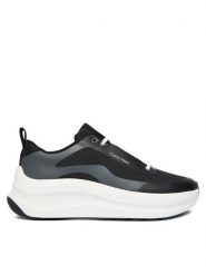 Calvin Klein Sneakersy Chunky Runner Laceup Mix Aop YW0YW02077 Czarny. Czarne obuwie sportowe damskie Calvin Klein, z materiału, bez zapięcia. Za 649.99 zł.