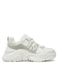 DKNY Sneakersy Odella K3436984 Biały. Białe obuwie sportowe damskie DKNY, z materiału, bez zapięcia. Za 669.99 zł.
