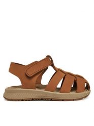 Primigi Sandały 7870533 M Brązowy. Brązowe sandały chłopięce Primigi, z nubiku, bez zapięcia. Za 129.99 zł.
