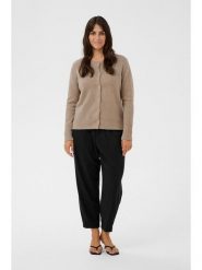 KAFFE curve Spodnie "Merla" w kolorze czarnym rozmiar: 46. Czarne spodnie materiałowe damskie KAFFE curve, bez wzorów, z materiału. Za 217.99 zł.