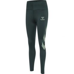 Legginsy damskie Hummel Paris. Zielone legginsy damskie Hummel, bez wzorów. Za 196.50 zł.