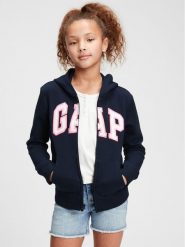 Gap Bluza 692277-10 Granatowy Regular Fit. Niebieskie bluzy dziewczęce GAP, bez wzorów, z bawełny, bez ramiączek, bez kaptura. Za 89.99 zł.