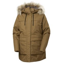 Parka damska z kapturem Helly Hansen Coastal. Brązowe parki damskie Helly Hansen, na zimę, z kapturem. W wyprzedaży za 1,118.15 zł.