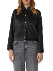 S.Oliver Kurtka koszulowa w kolorze czarnym rozmiar: 46. Czarne kurtki damskie S.Oliver, s, bez wzorów, bez kaptura. Za 130.99 zł.