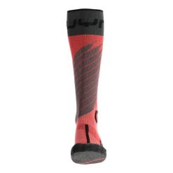 Skarpety narciarskie damskie UYN Ski One Merino. Czerwone skarpetki damskie Uyn, bez wzorów. Za 129.99 zł.