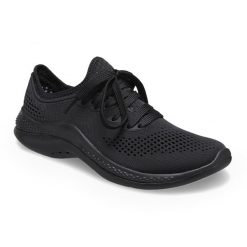 Buty damskie Crocs LiteRide 360 Pacer. Czarne obuwie sportowe casual damskie Crocs, bez zapięcia. Za 203.99 zł.