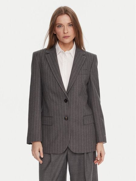 Tommy Hilfiger Marynarka WW0WW48262 Szary Relaxed Fit. Szare marynarki i żakiety damskie Tommy Hilfiger, bez wzorów, z syntetyku. Za 729.99 zł.