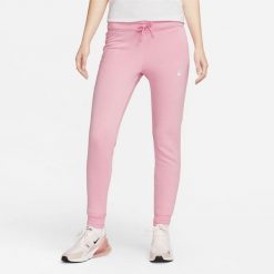 Spodnie Mid-Rise Slim Rozmiar M Różowy - DQ5174-690. Czerwone rurki damskie Nike, bez wzorów. Za 223.55 zł.