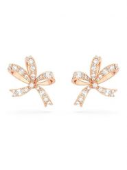 Swarovski Pozłacane kolczyki-wkrętki z kryształami rozmiar: onesize. Czerwone kolczyki damskie Swarovski, z kryształem, metalowe. Za 217.99 zł.