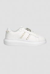 JUST CAVALLI Białe sneakersy FONDO URSA DIS. 3. Białe obuwie sportowe damskie Just Cavalli, bez zapięcia. W wyprzedaży za 499.99 zł.