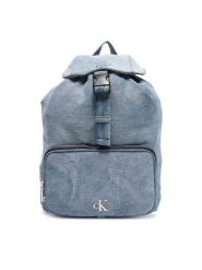 Calvin Klein Plecak Denim Luna Mini Flap Backpack LV04F3216G Błękitny. Niebieskie plecaki Calvin Klein, bez wzorów, z denimu. Za 389.99 zł.