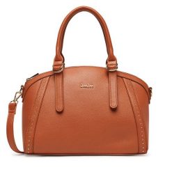 Torebka DeeZee. Brązowe kuferki damskie DeeZee, bez wzorów, bez dodatków. Za 149.99 zł.